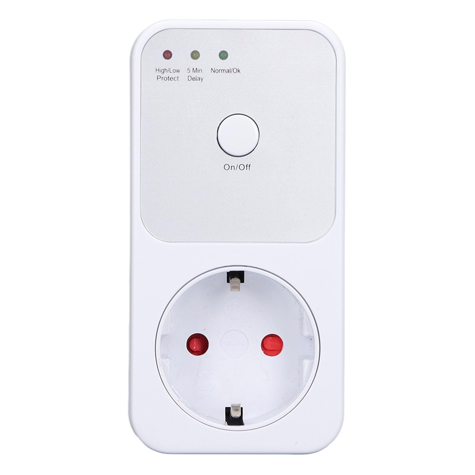Protección contra Sobretensiones Frigorífico, 175‑260 V Enchufe UE Lavadora 230 V Protección contra Sobretensiones Multifunción Fácil Instalación para Oficina