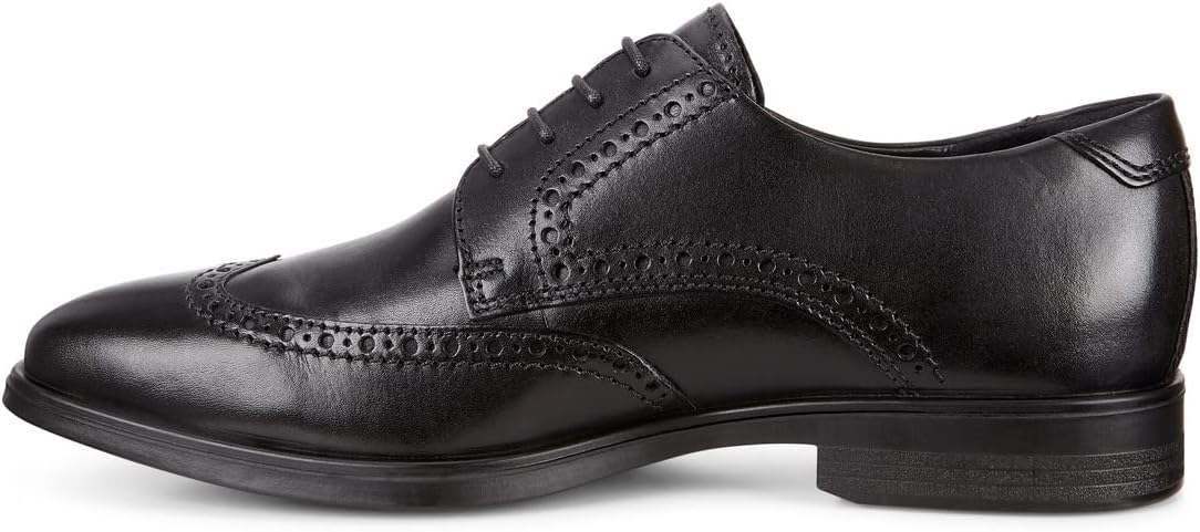 ECCO Men's Melbourne Wingtip Tie Shoe, Black, 45 M EU (11-11.5 US)