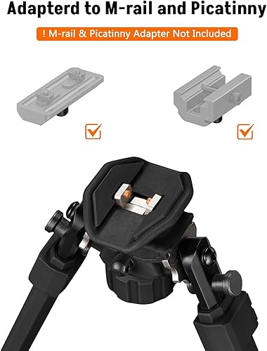 Miniatura 3 de MidTen Sling Swivel Stud Bipod for Rifle Bipod for Sling Stud Mounting System Bipod for Hunting and Shooting