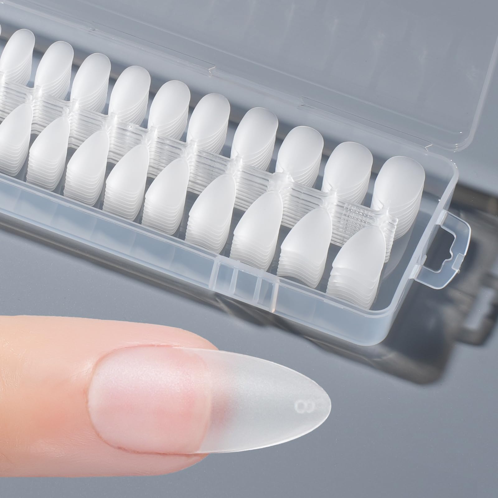 Amazon | IRIYULI ネイルチップ クリア 根元0.15mm 超薄 長さだし