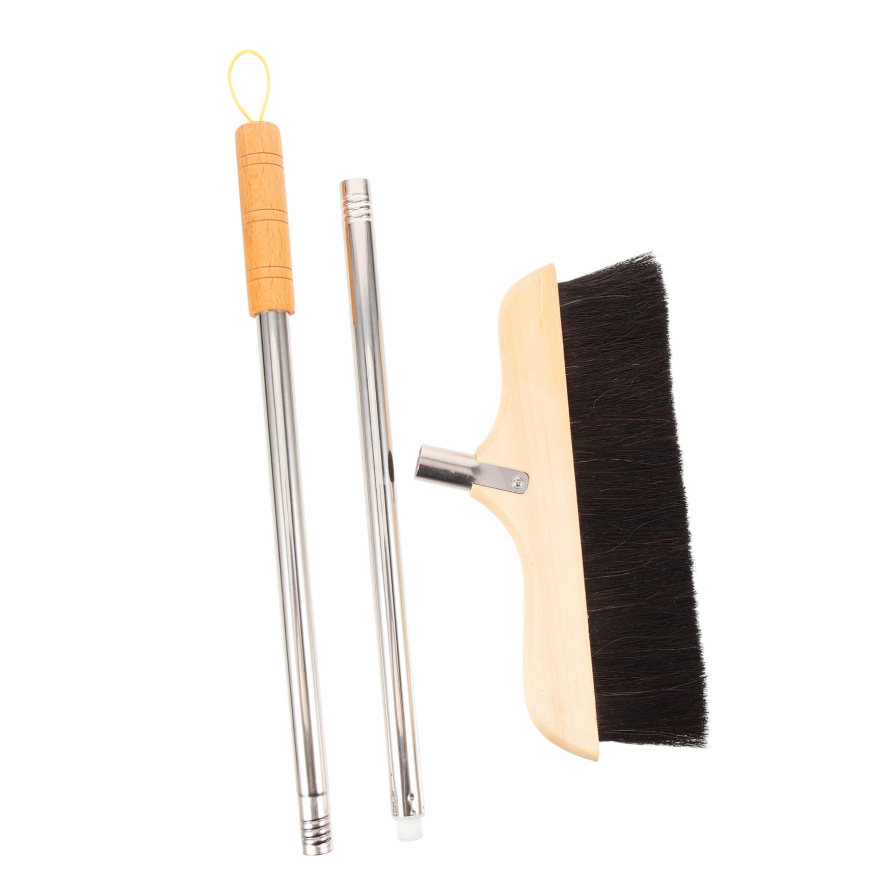 HOODANCOS Horse Hair Broom with Handle Soft Bristle Cleaning Tool for Efficient Dirt Removal Hardwood Floors and Carpets Ergonomic Long Handle Design for Comfort