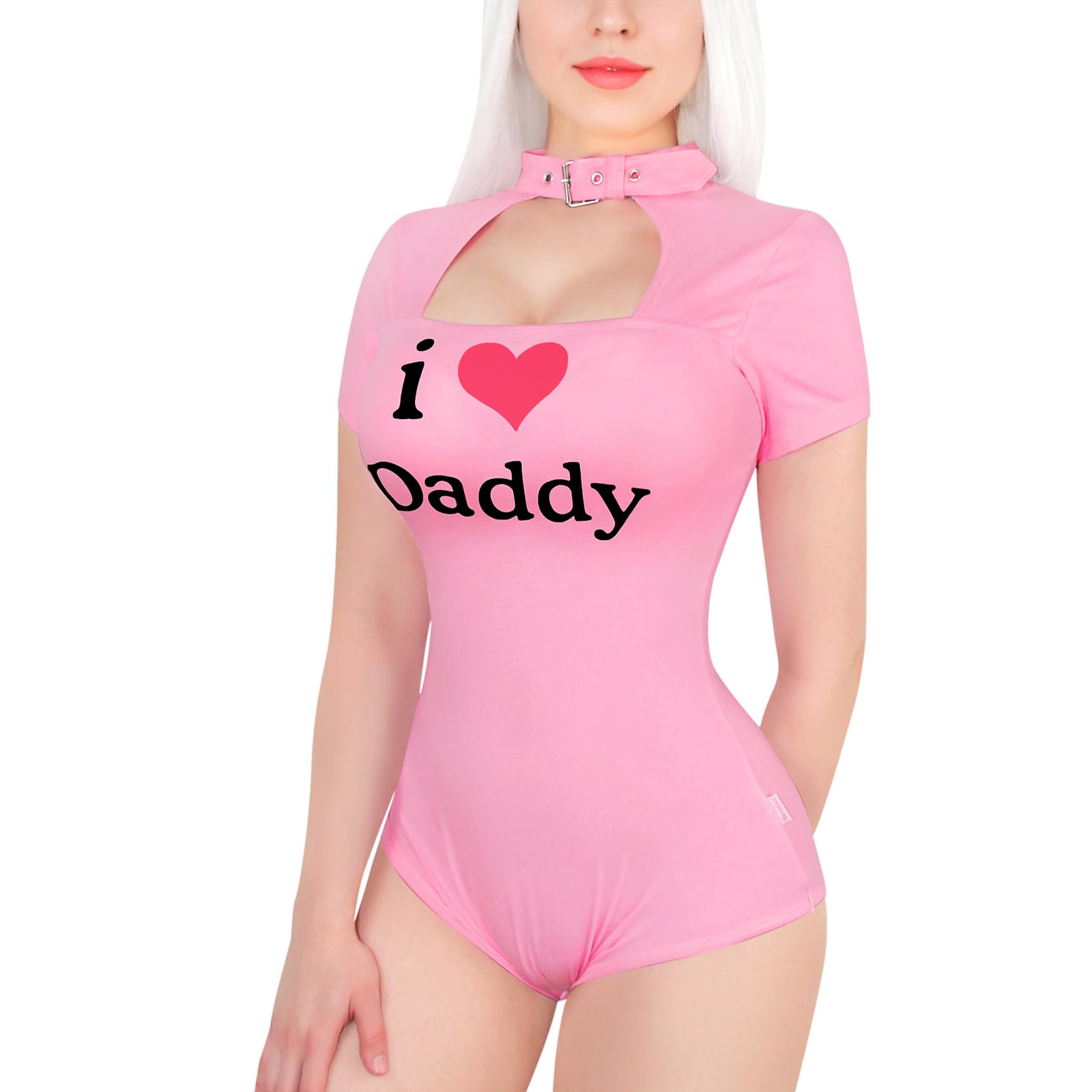 Cotton Romper Onesie Pajamas Bodysuit - I Love Daddy Pattern