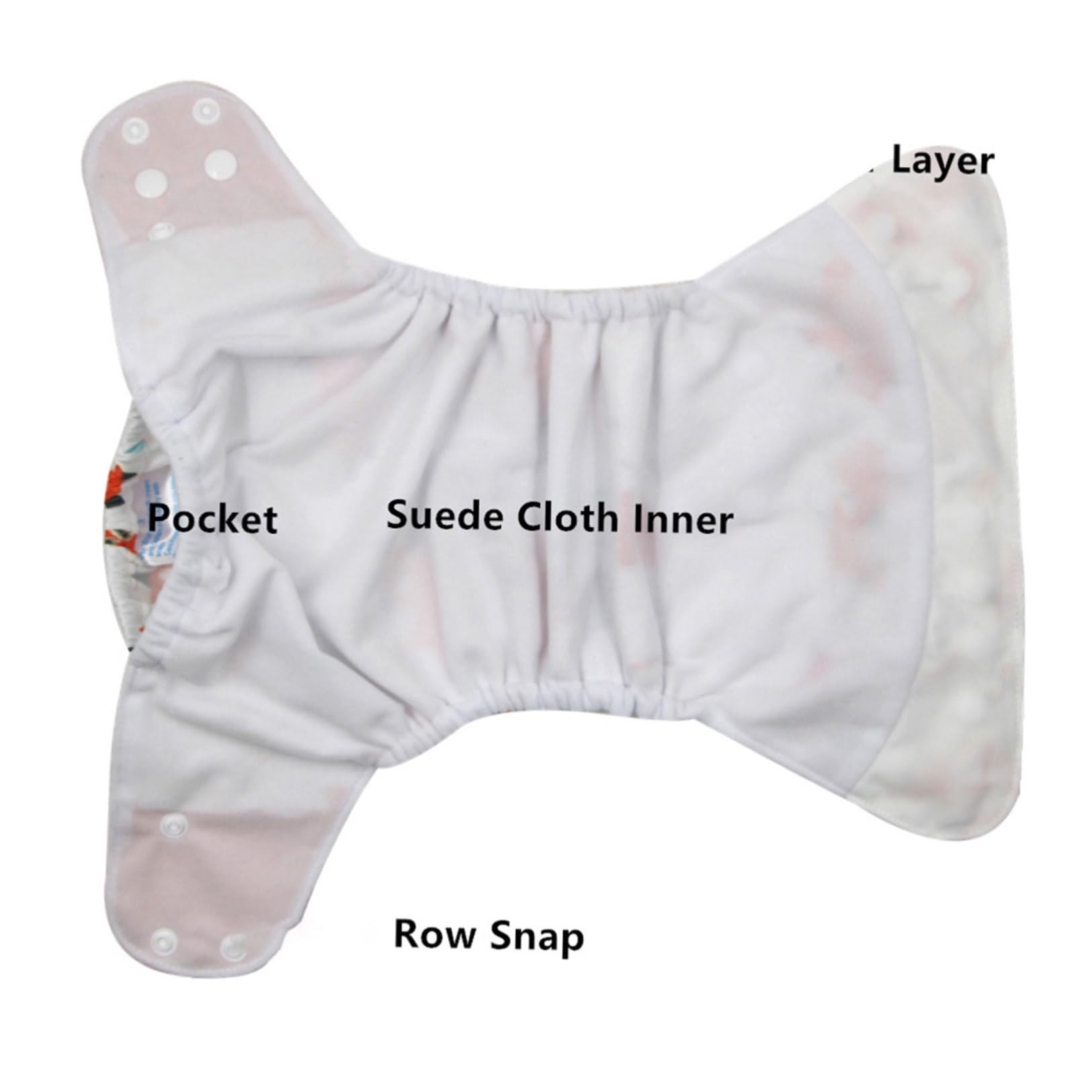BESTonZON Pañal Lavable Para Pañal Para Para Recién Nacido Infantil Impermeable 4 Uds