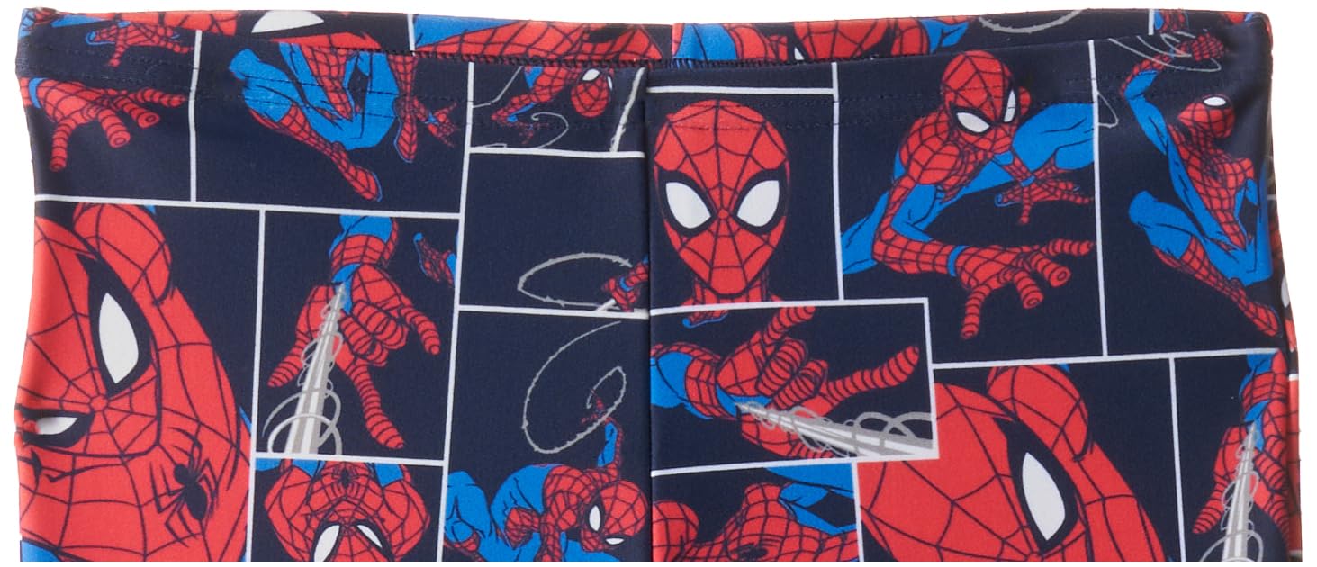 Speedo Tots Marvel Spiderman Aquashort Swimwear - Navy & Lava Red 1