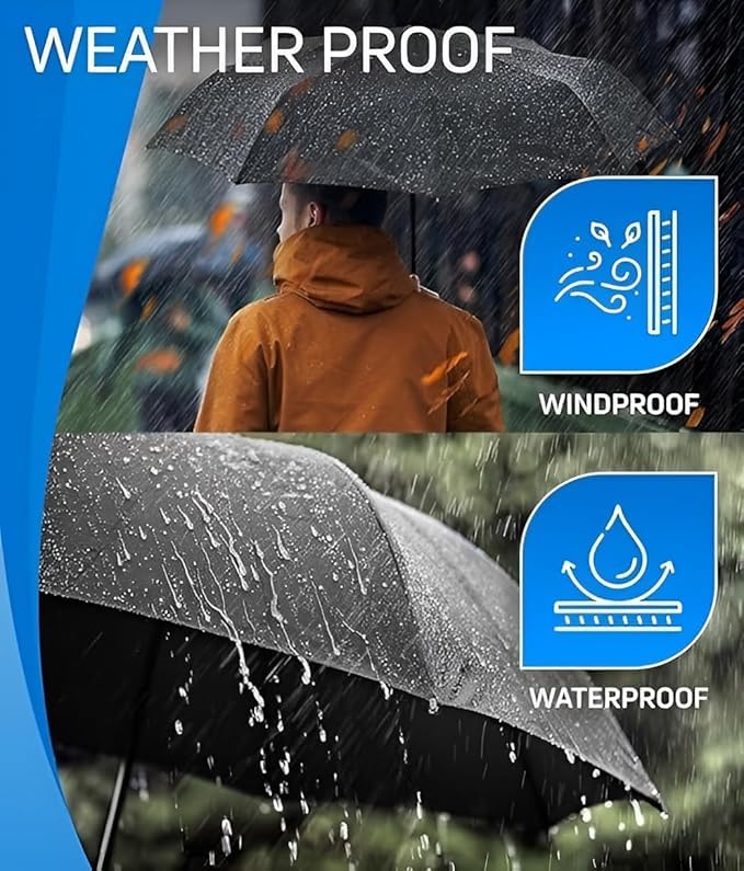 Image of SKYTONE Umbrella, Strong Compact & Easy Auto Open /Close For Sun-Wind and Rain UV Large Size Windproof Foldable For Men Women Kids Boys Girls