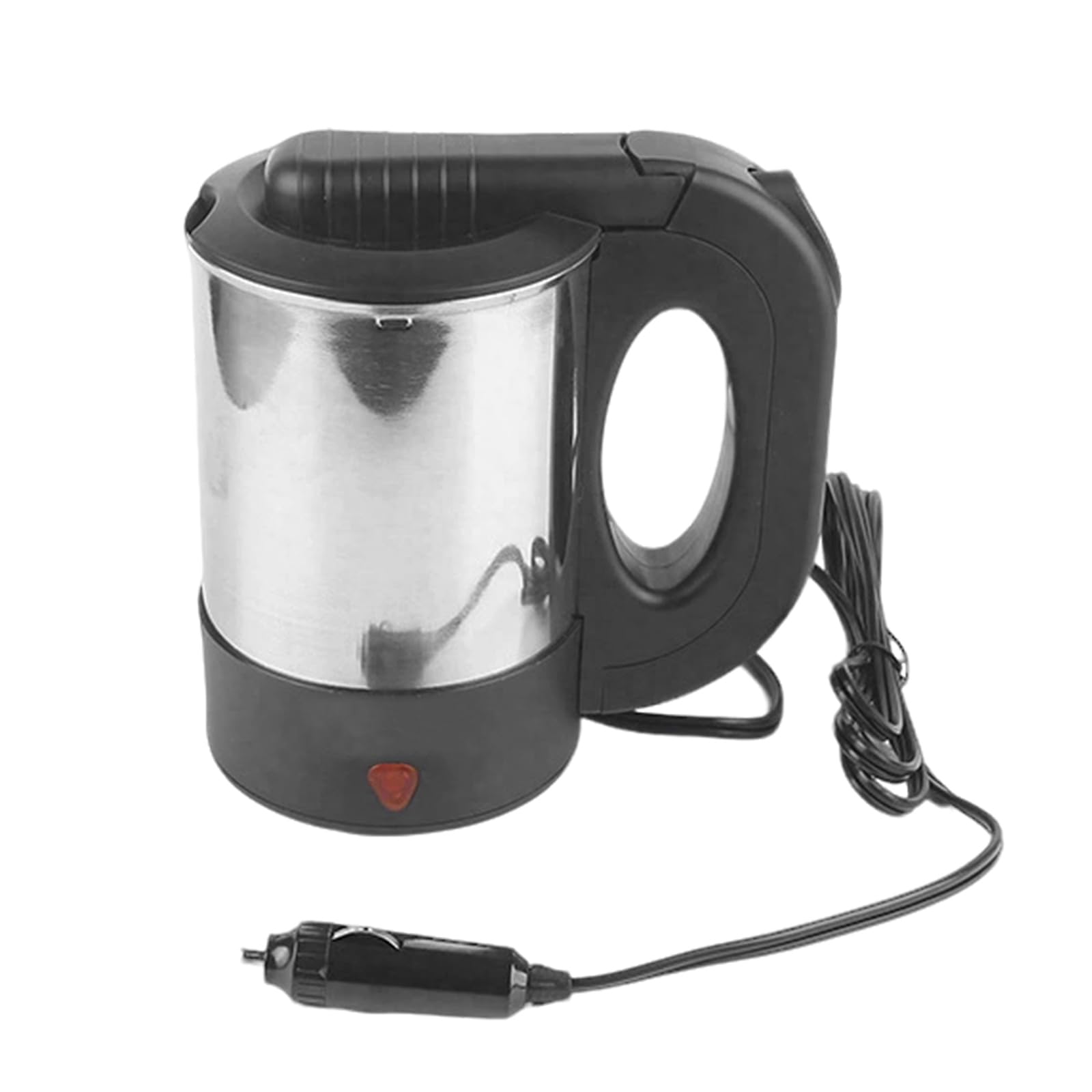 24V Car Electric Kettle, 500ml Portable Truck Kettle with Cigarette Lighter Socket, Stainless Steel Travel Kettle, Fast Boil Auto Shut Off Water Boiler for Lorry, Caravan, Motorhome, Van (24V)
