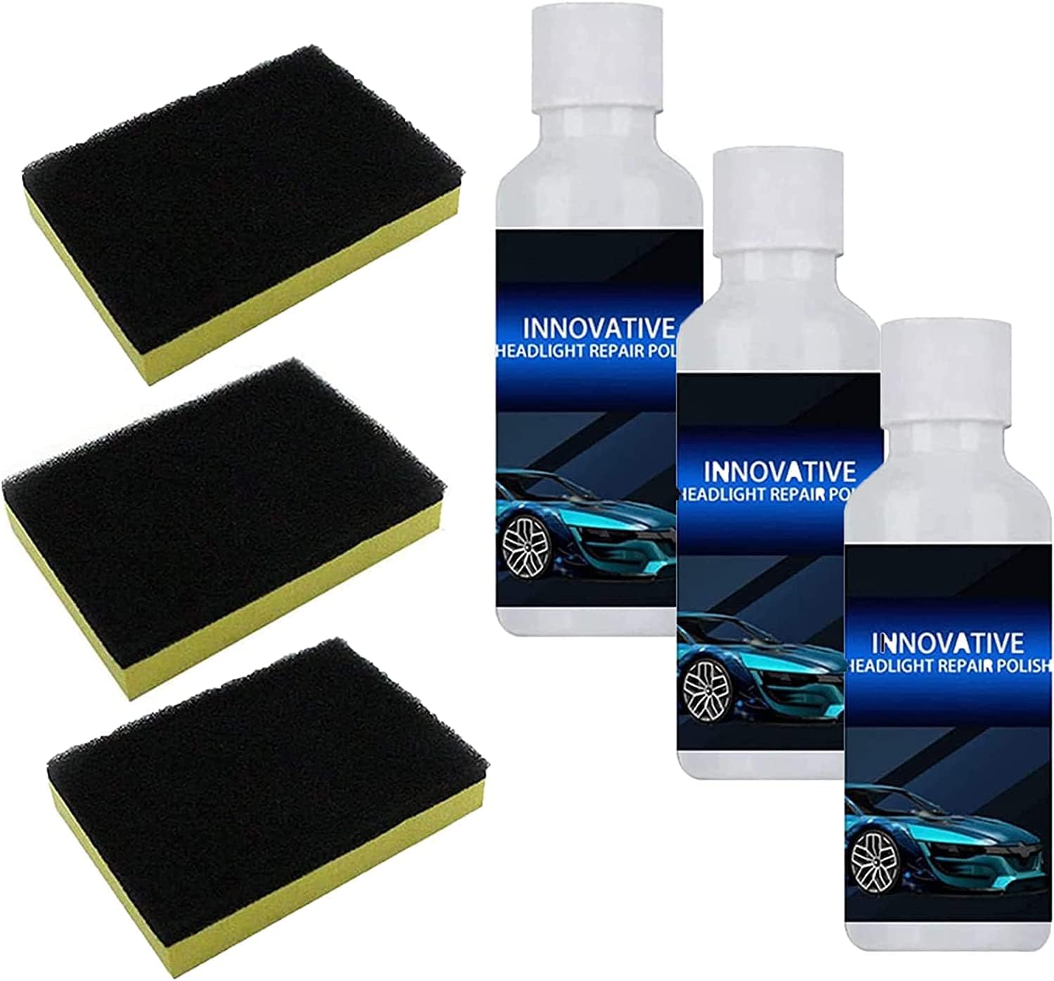 Zimfim Innovative Car Headlight Renewal Polish, Powerful
