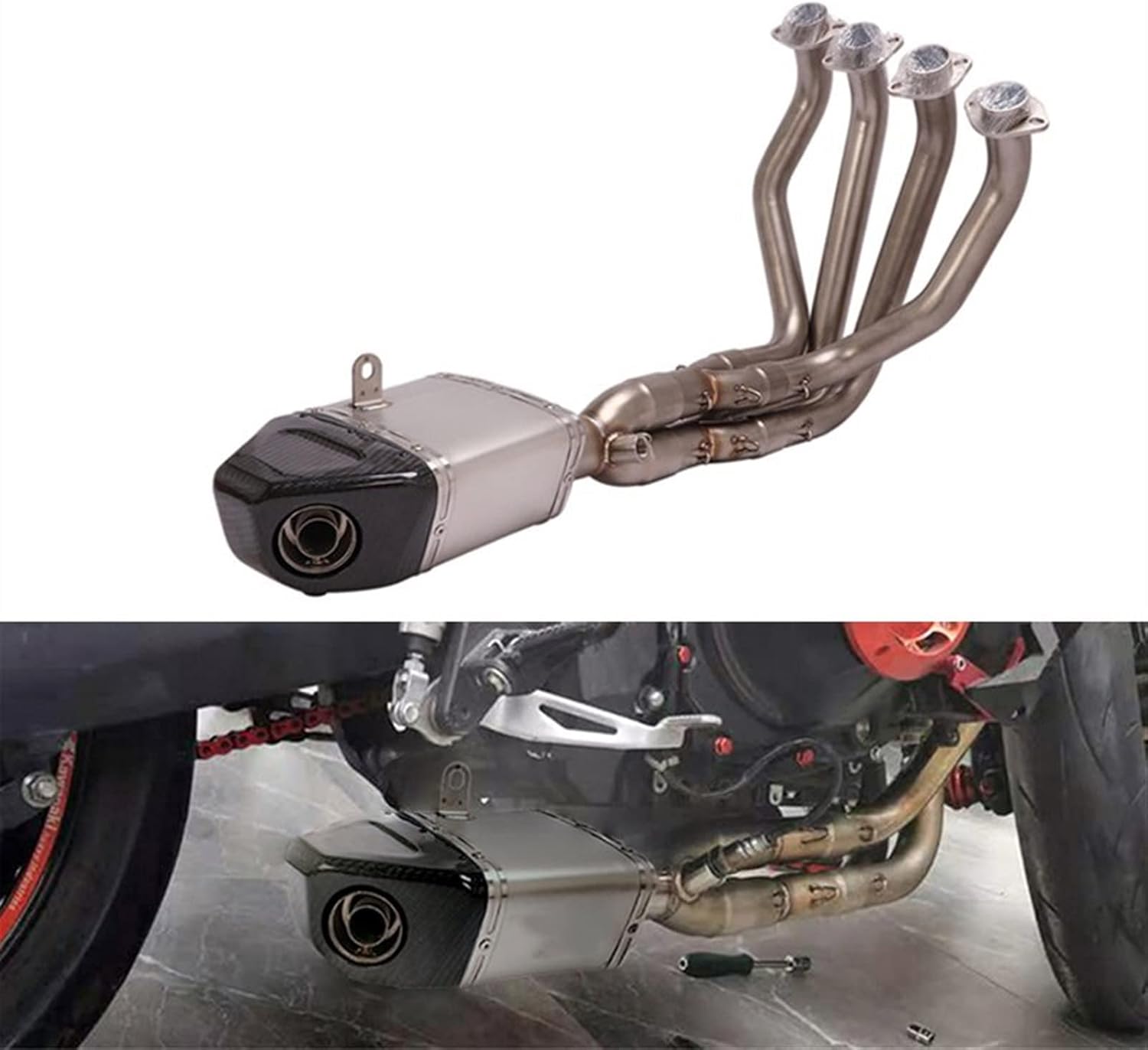 オートバイのエキゾーストパイプ エスケープシステム に適用 カワサキ