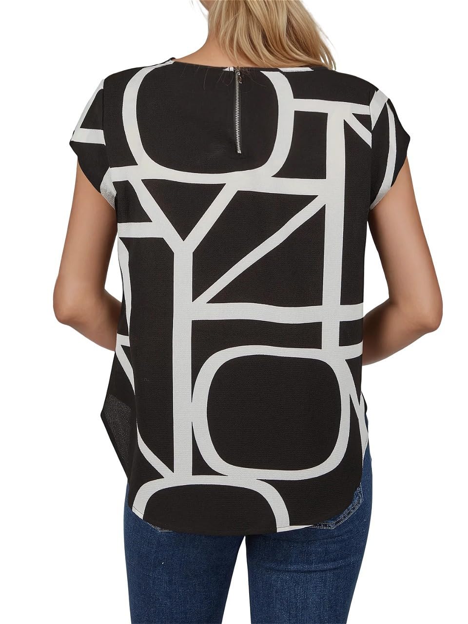 ONLY Tshirt Damen Regular Fit ONLVIC 2er Pack Rundhals Kurzarm Bluse Top Sommer Basic Muster Einfarbig Weiß Schwarz Grün Rose Blau 34 36 38 40 42 44