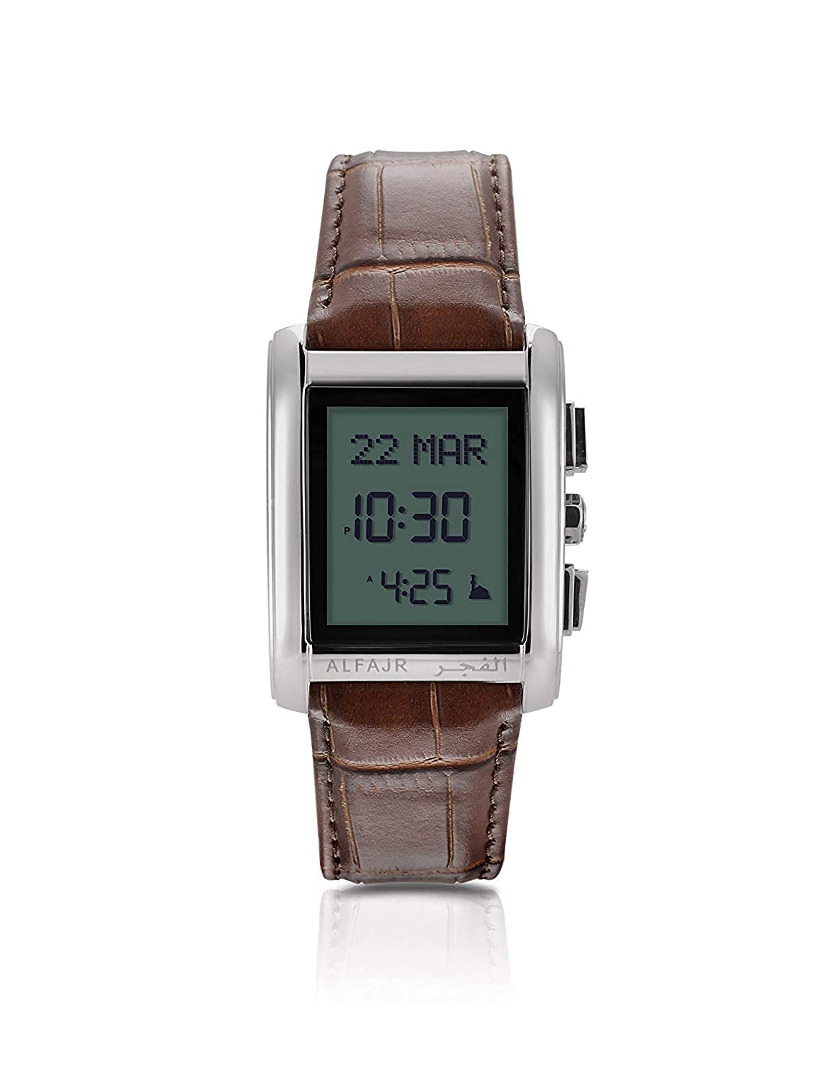 ALFAJRAl Fajr Men's Digital Leather Casual Watch- WS-06L