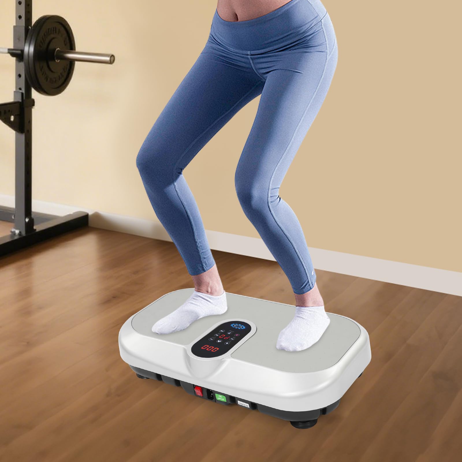 Plataforma Vibrate Fitness 120 Velocidades Cuerdas Casa Deporte | Plataforma ABS Vibraciones 4D 120 Velocidades Ajustables Cuerdas Tracción Fitness Hogar Entrenamiento Completo Deporte Hogar