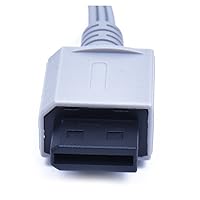 Vista 5 de Childhood 1.8M Audio Video AV RCA Video Composite Cable Cord For Nintendo Wii Console