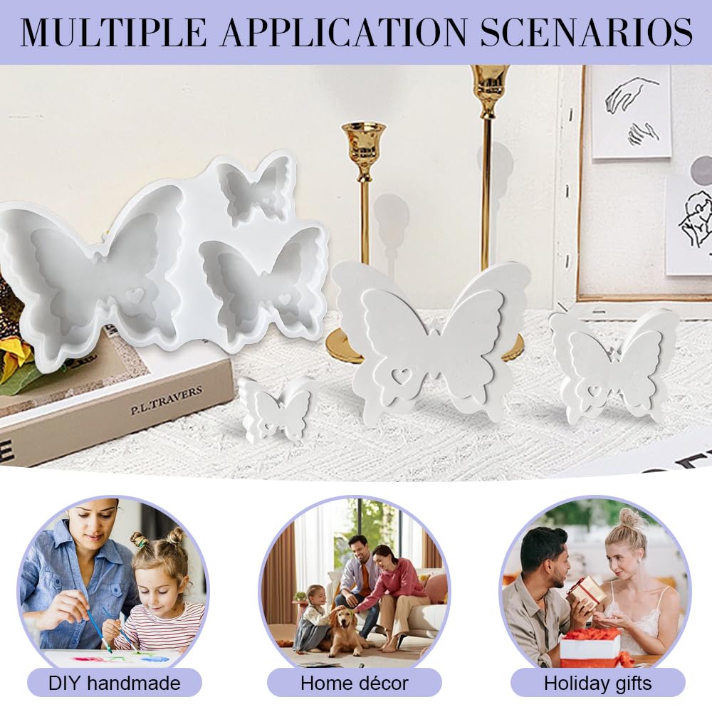 Stampi In Silicone A Forma Di Farfalla Per Pasqua – 3D Per Candele, Gesso, Cioccolato, Resina, Fai Da Te - 3