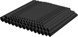 Qishare 67 PCS 2: 1 Schrumpfschlauch-Kit, 5 Größen (Durchmesser): 19,12,9,6,3mm, Elektrokabelhülsen-Sortiment Wärmeschrump...