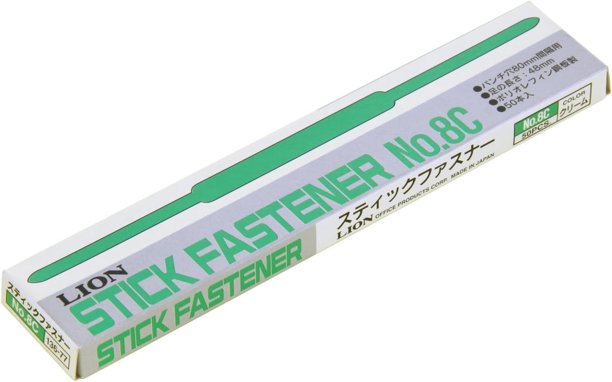 ライオン事務器 ファスナー スティック型