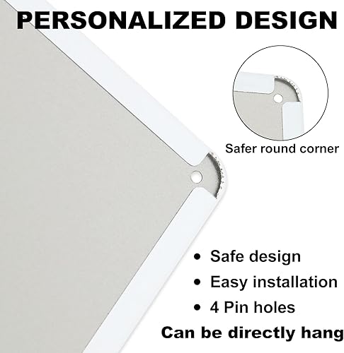 Miniatura 3 de Whaline Letrero retro de hojalata de verano, letrero de metal, hojas de girasol, decoración de pared, adornos florales de bienvenida, letrero de