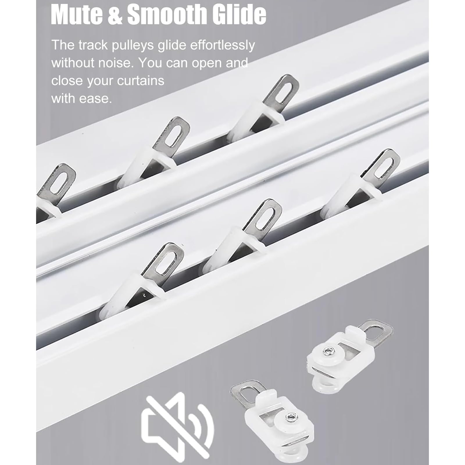Cantonnière de fenêtre réglable 3 en 1 avec système à double rail – Parfait pour les rideaux occultants et cantonnières personnalisés, améliore la décoration de la maison, installation facile et