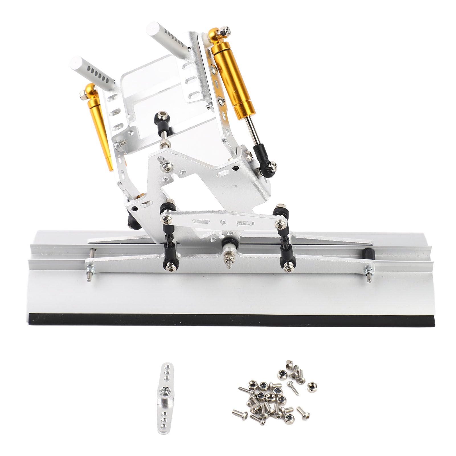 RC Aluminium Schneepflug, Leichte Metall Schneeschaufel für 1/10 RC Crawler, Kompatibel mit SCX10 TRX4 TRX6 90046, Simulation Klettermodell Zubehör für RC Auto Enthusiasten und Modellbau