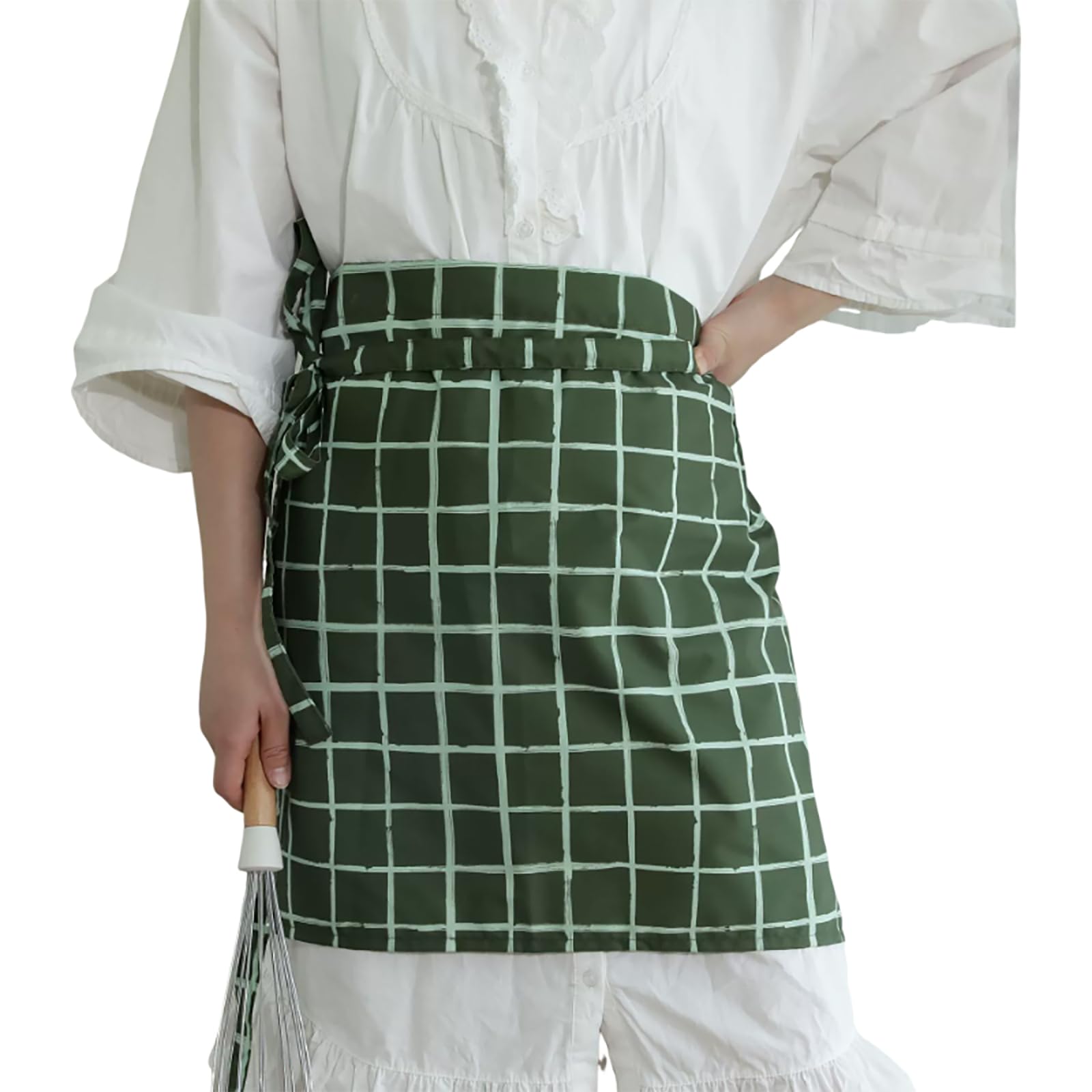 Grembiule in cotone con tasche, grembiule a nastro, per cucina, cucina, giardinaggio, pittura artistica
