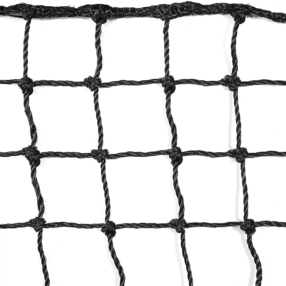 Aoneky Heavy Duty Soccer Backstop Net, #42 Twisted Knotted Barrier Net for Soccer Goal, Sports Practice Netting, Ball Stop Fence for Backyard Training, High Impact Containment Net
