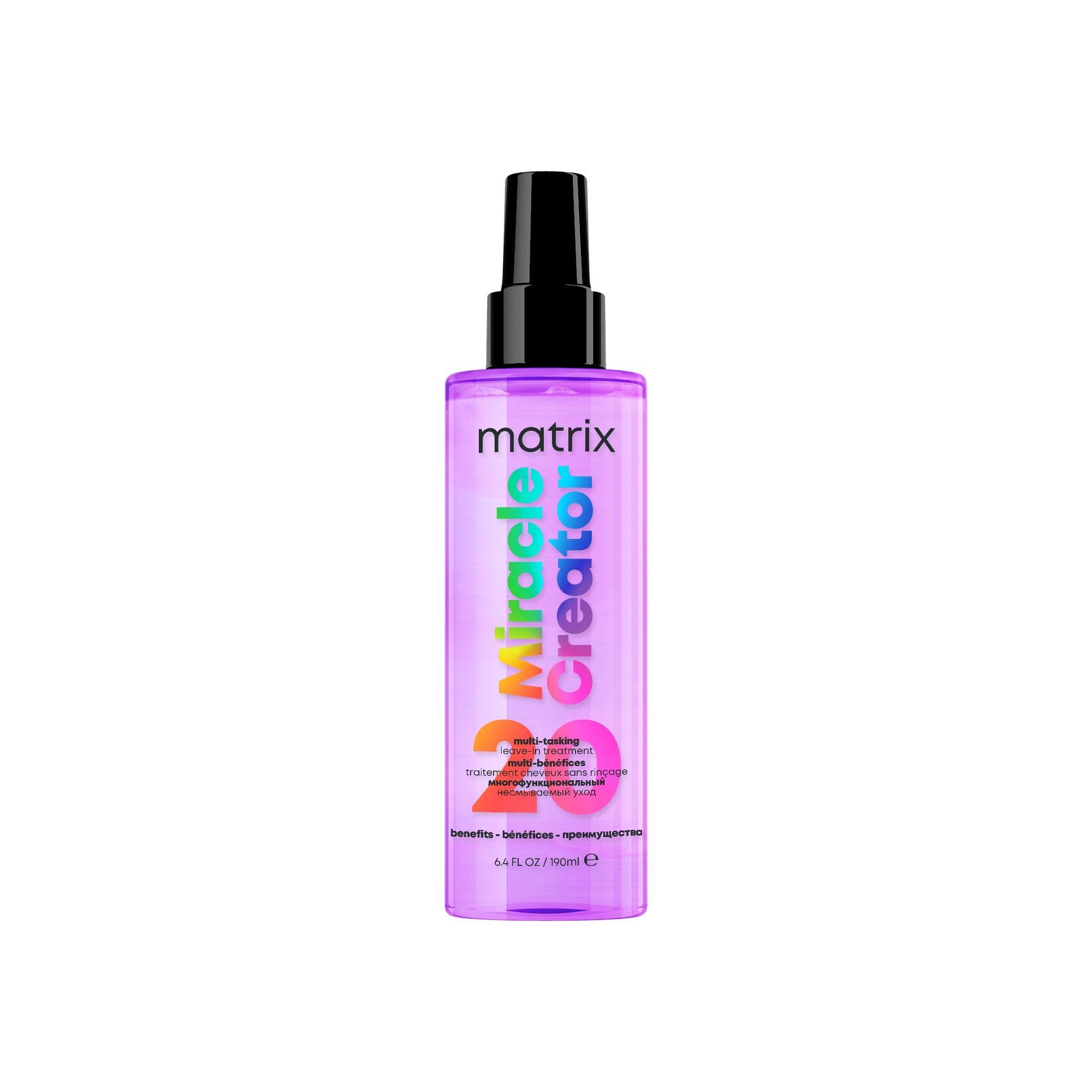 Matrix Multi-Tasking Hair Treatment, Leave-In Conditioner and Heat Protector with 20 Benefits, Total Results, Miracle Creator