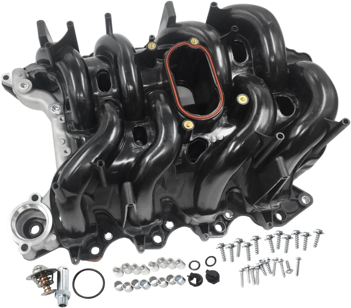 PartsFlow Upper Intake Manifold with Integrated Gaskets Compatible With Ford Van Truck V8 4.6L 615-278
