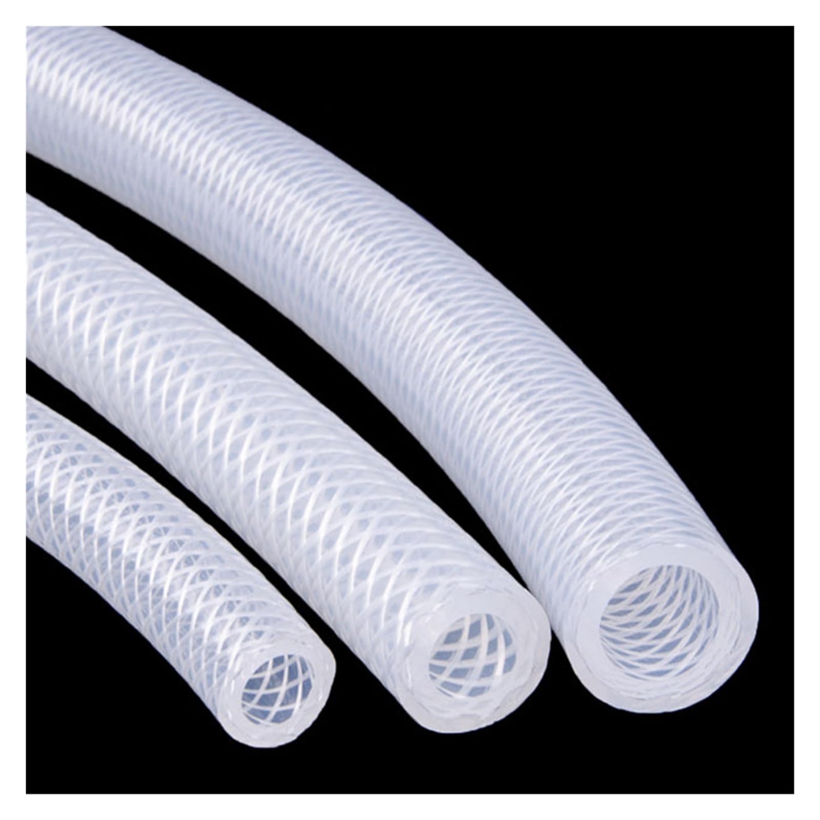 1m Silicone Hose - Heat Resistant, High Pressure, Explosion-Proof, Double Layer Braided Rubber Tube (3-50mm)(ID 28mm x OD 38mm)