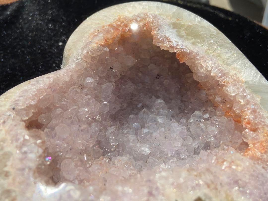 【健康・長寿・子宝】超希少！瑪瑙ピンクシュガーハート・お皿⭐️N53 健康長寿子宝超！瑪瑙ピンクシュガーハートお皿 N53 <1017zインテリア小物>