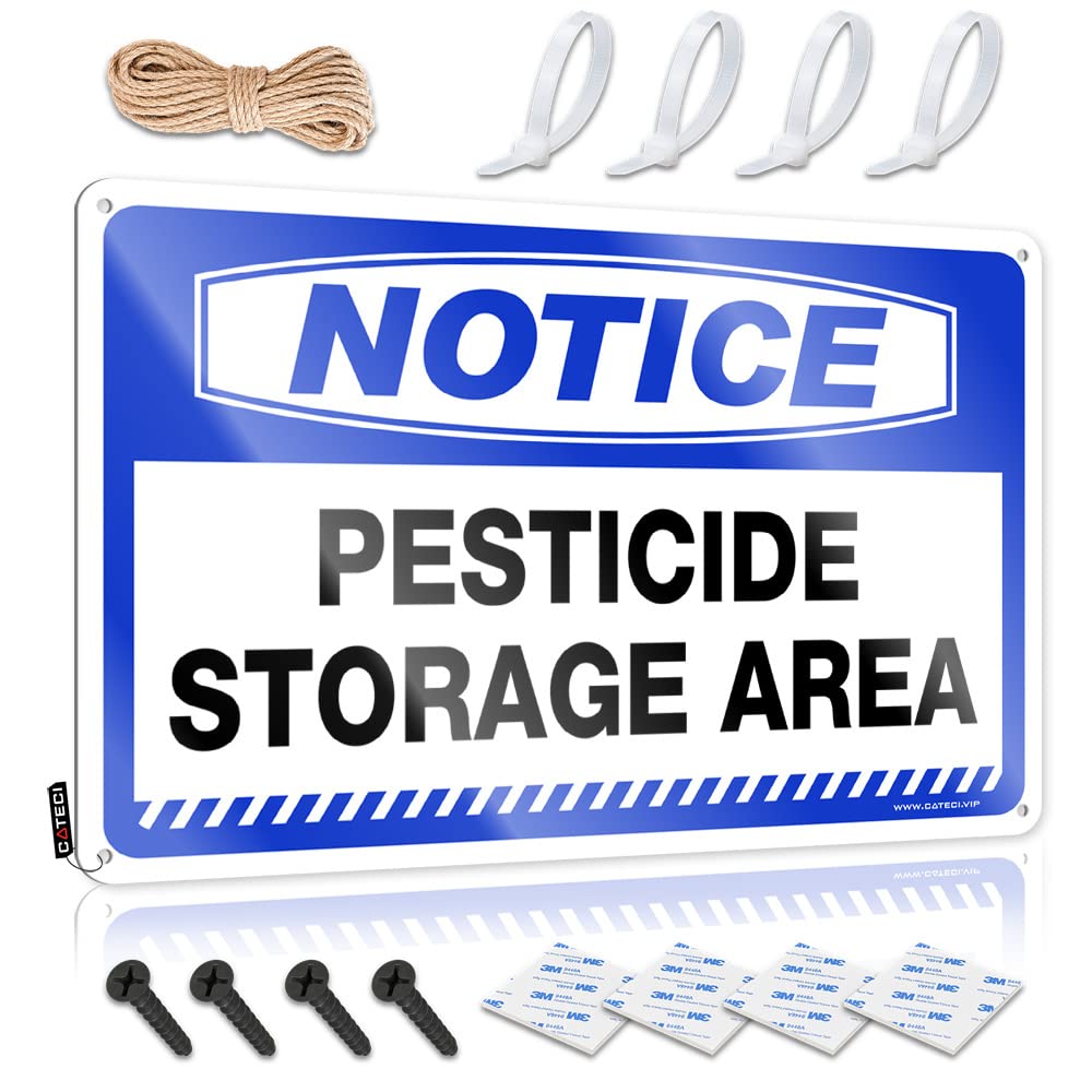 Personalized Man Cave Sign Notice Pesticide Storage Area Tin Sign Home Decor For Men Boys Bedroom Accessories(30X40CM)