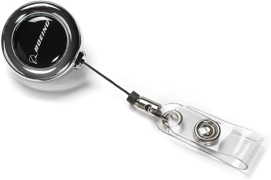 Chrome Clip-On Badge Holder