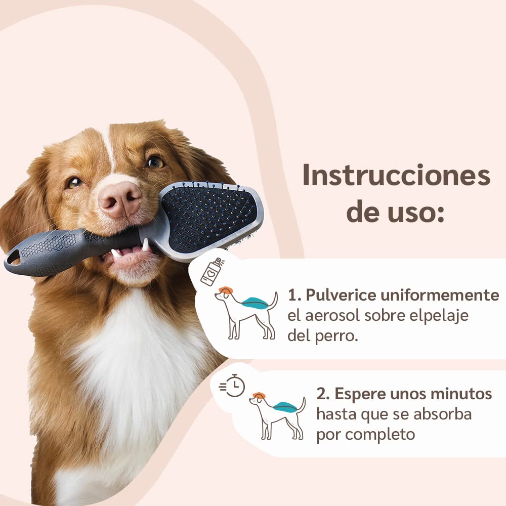 amusi Aceite de Neem para Perros - 500 ml - Anti Insectos - Spray Antipulgas Perros - contra Garrapatas Pulgas Mosquitos Moscas Ácaros Piojos - Anti Pulgas