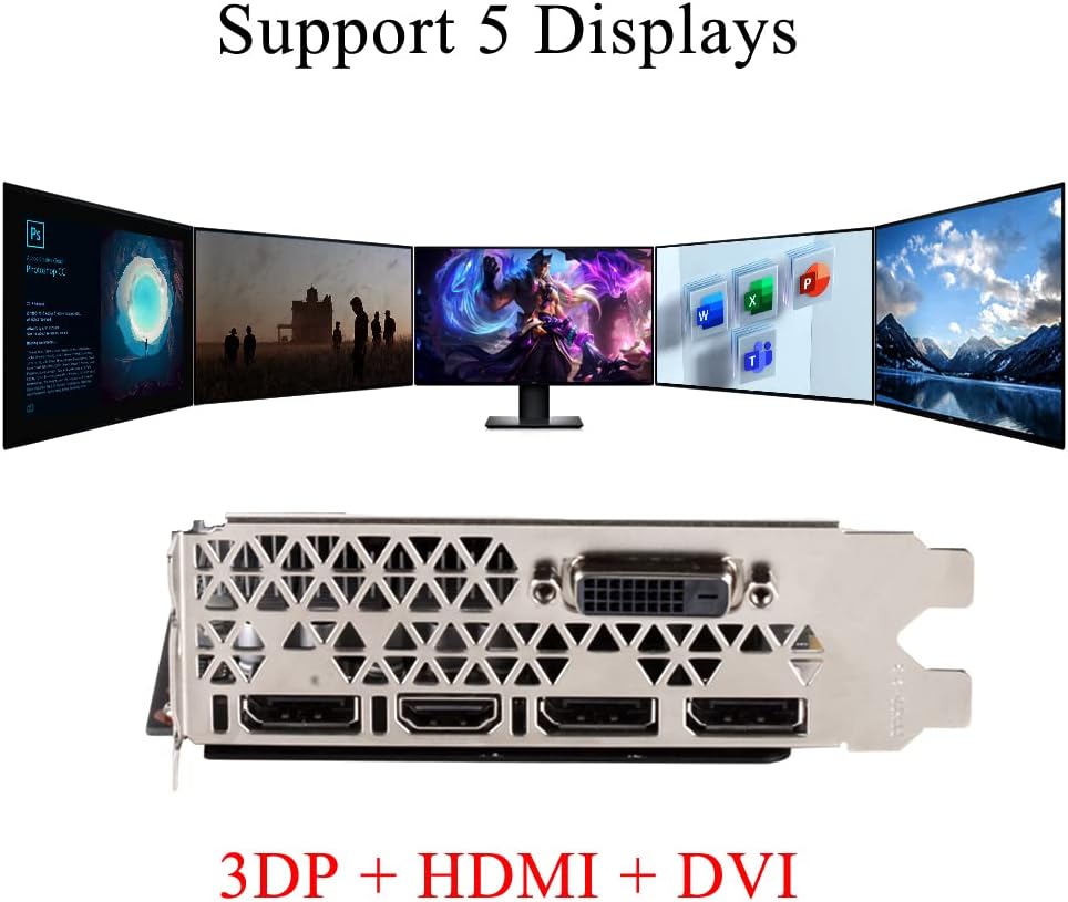 maxsun AMD Radeon RX 580 8GB 2048SP GDDR5 Computer Video Scheda grafica GPU per PC Gaming 256-Bit DirectX 12 DVI, HDMI, DisplayPort Multi Monitor Estendere maxsun AMD Radeon RX 580 8GB 2048SP GDDR5 Computer Video Scheda grafica GPU per PC Gaming 256-Bit DirectX 12 DVI, HDMI, DisplayPort Multi Monitor Estendere