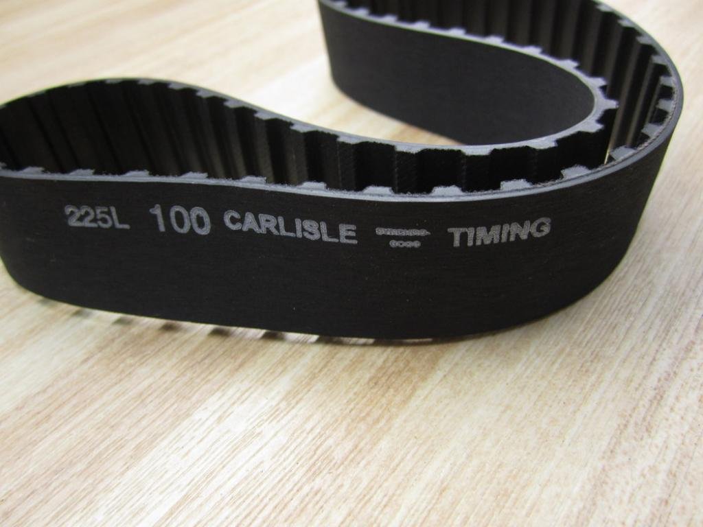 CARLISLE 225L100 Synchro-Cog Synchronous Timing Belt, Rubber, 22.5" Pitch Length, 3/8" Tooth Pitch, 60 Teeth, 1" Wide