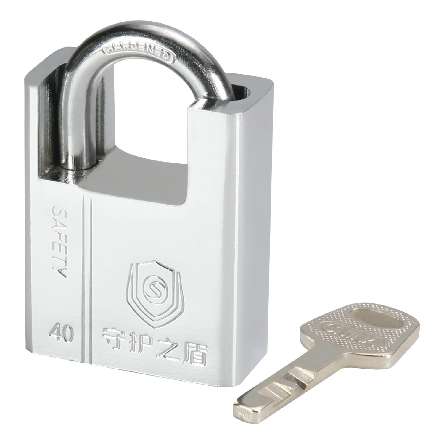 Lucchetto Di Sicurezza Esterno 50 Mm Impermeabile - Grillo In Acciaio, Con 4 Chiavi, Garanzia 1 Anno