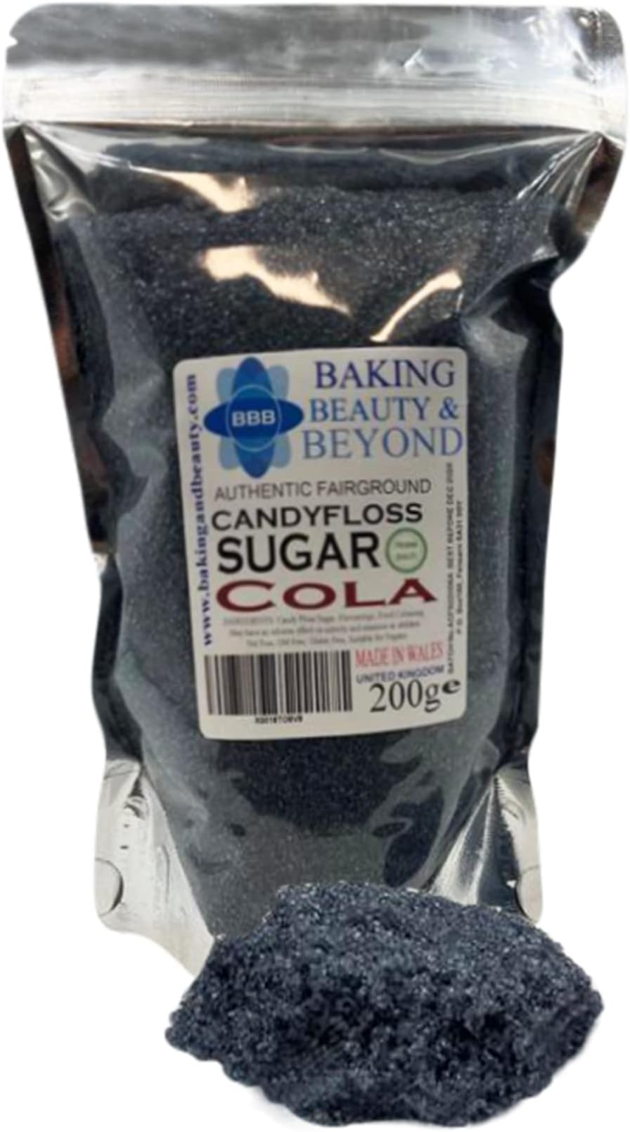 Baking Beauty and Beyond Premium Candy Floss Sugar 200g - Cola Flavour