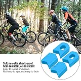 Drfeify 4PCS Silikonowe Rowerowe Obrońcy Ochranie Shockdes Crank Cank For Mountain Bikes DH na Entuzjastach Rowerowych XC (BLUE)