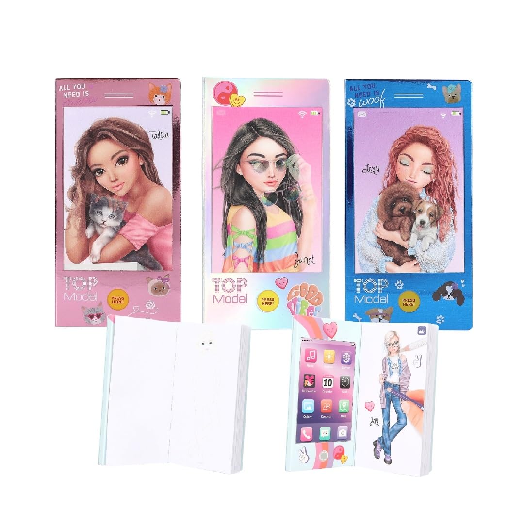 DEPESCHE TOPMODEL Mini Malbuch mit Sound, zufällige Ausgabe