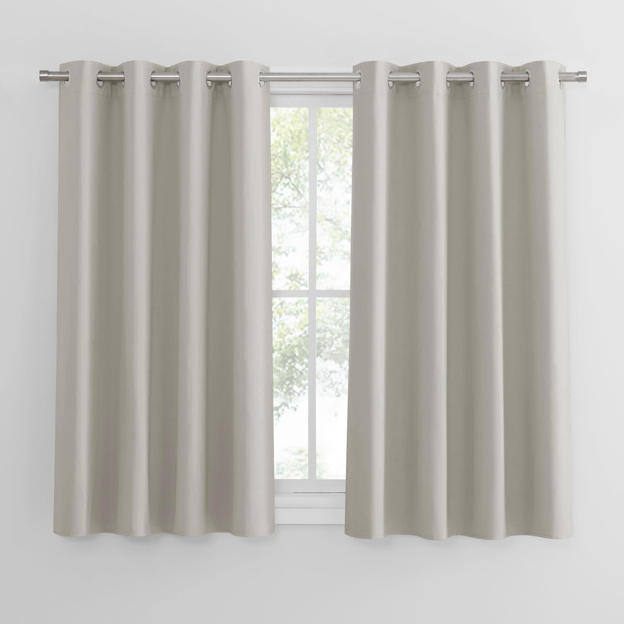 PONY DANCE Natural Thermal Eyelet Curtains