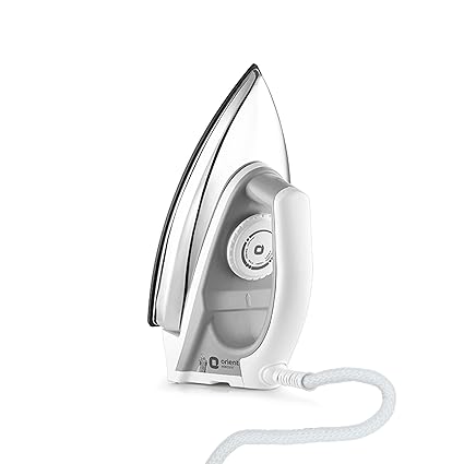 Orient Electric Enduro 1000-Watt Dry Iron | Unique Features & Advanced Design | Non-stick & With Better Heat Conductivity | 360-degree Swivel Cord | 2- year Warranty (Grey)