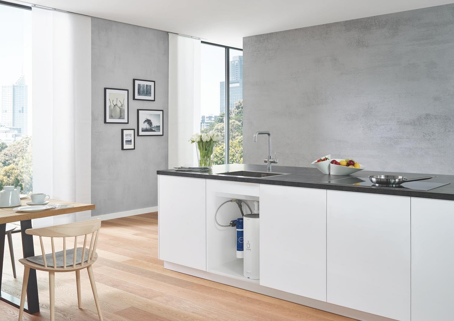 GROHE Blue Set filtro Taglia S con testata e contalitri, per sistemi Pure, Home, Pro e Red 40438001