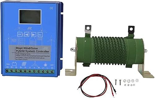 SZYARA 8000W MPPT Wind Solar Controller, MPPT Wind Solar Hybrid Charge Controller Universal LCD Energy Charge Controller with Booster Function and