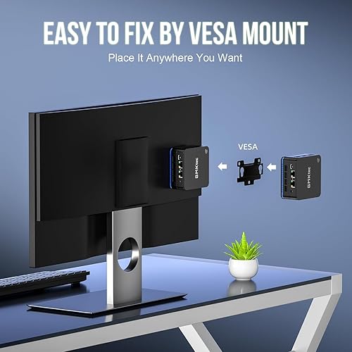 Miniatura 2 de GMKtec Mini PC Intel Core i7 12650H (4.7 GHz) Mini computadoras de escritorio con Windows 11 Pro 24GB DDR5 Dual Channel 1TB Disco duro SSD 4K, USB