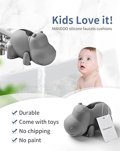 Miniatura 4 de Mandoo Cubierta del grifo de la bañera del bebé, cubierta de la boquilla de baño para bebé, cubierta del grifo de baño para niños, cubierta de la