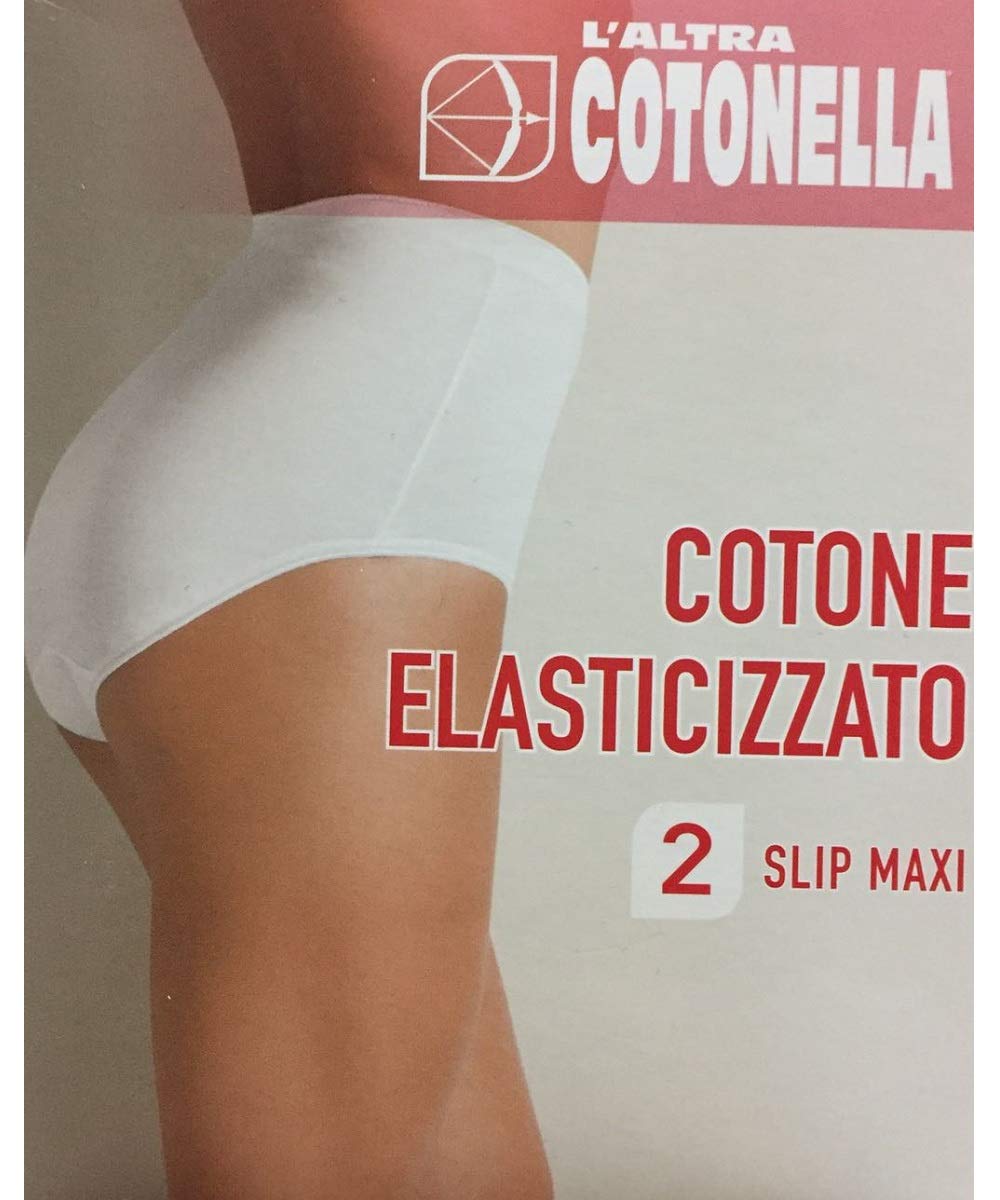 6 Slip Maxi Donna Vita Alta l'altra cotonella Art. 3941 Cotone Elasticizzato