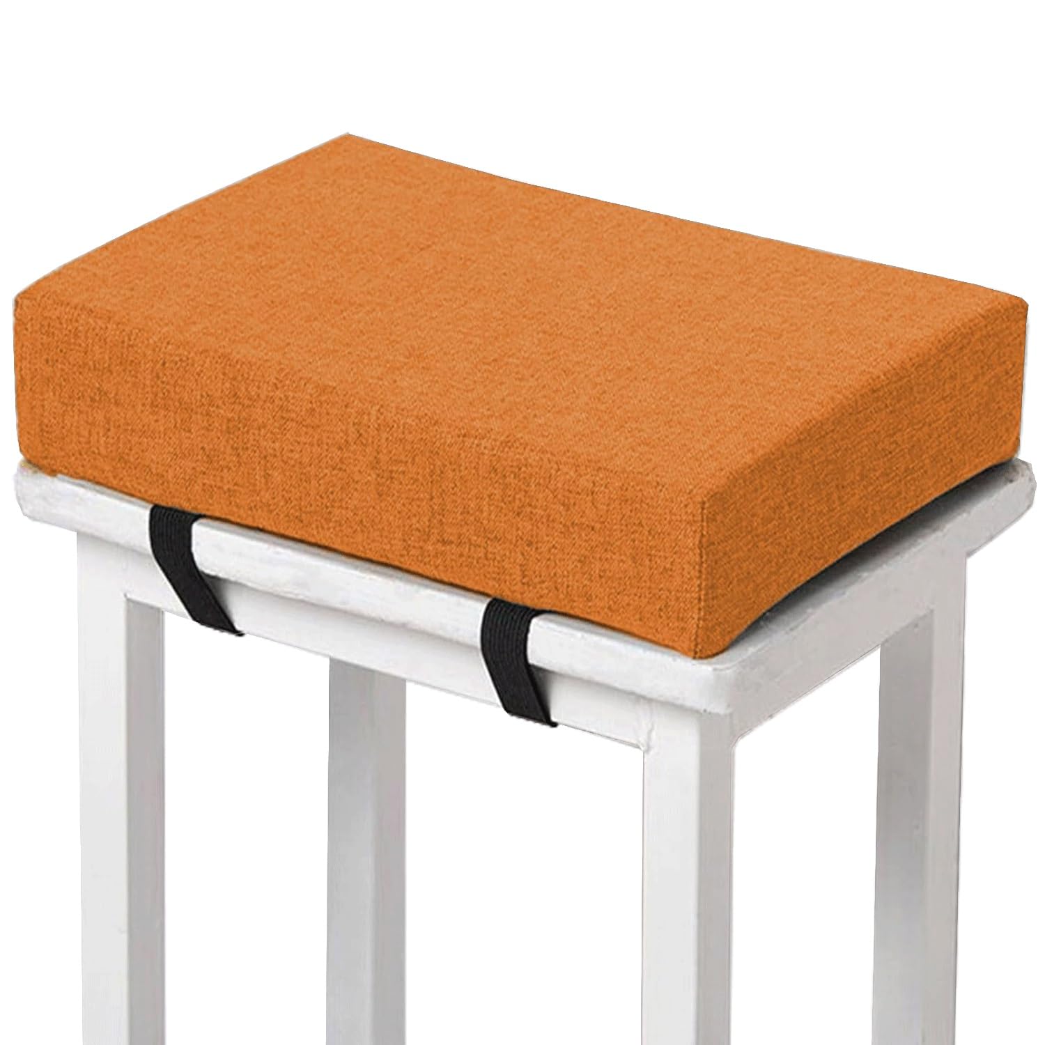 Memory Foam square Seat Cushion3/ 5/8cm thick,35/40/45/50cm rectangular Stool Cushion,Anti - Slip, Seat Cushion seat pads dining chairs with Removable Cover for Kitchen Bar Chairs(H12,1pc 30x40x3cm)