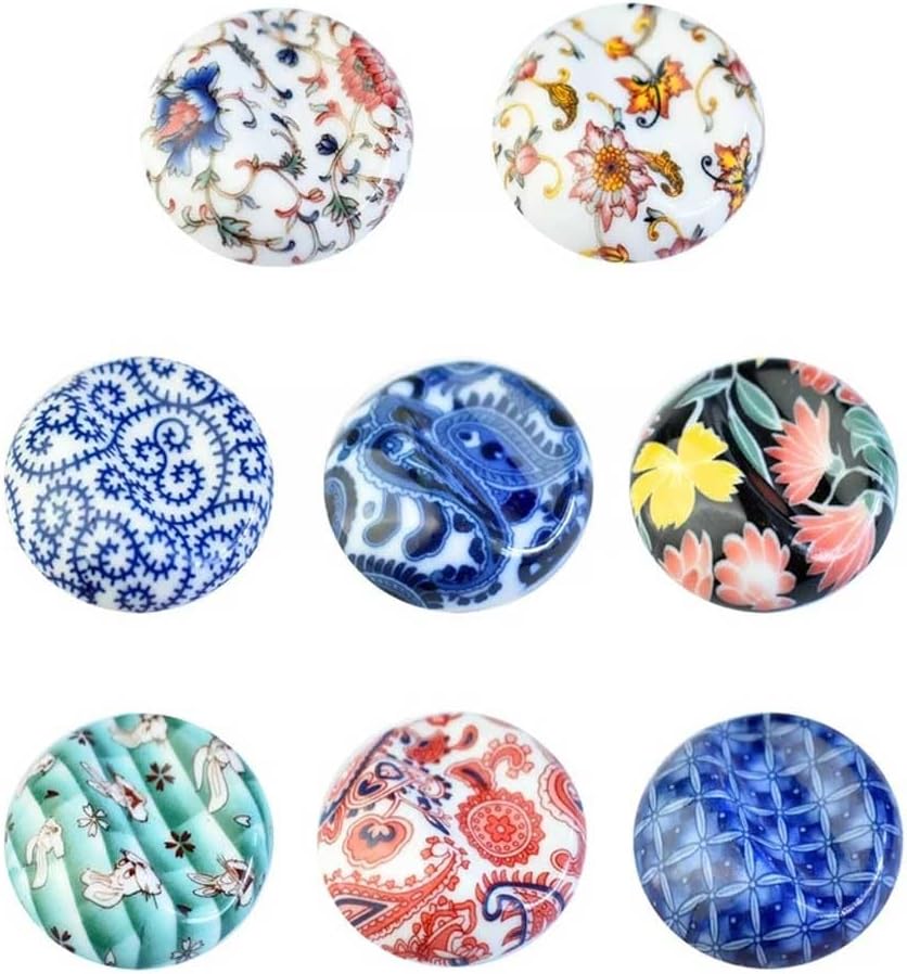 8 Pc Round Ceramic Chopsticks Rest Holder Rack Japanese Retro StyleKitchen Pillow Spoon Fork Kitchen Tableware