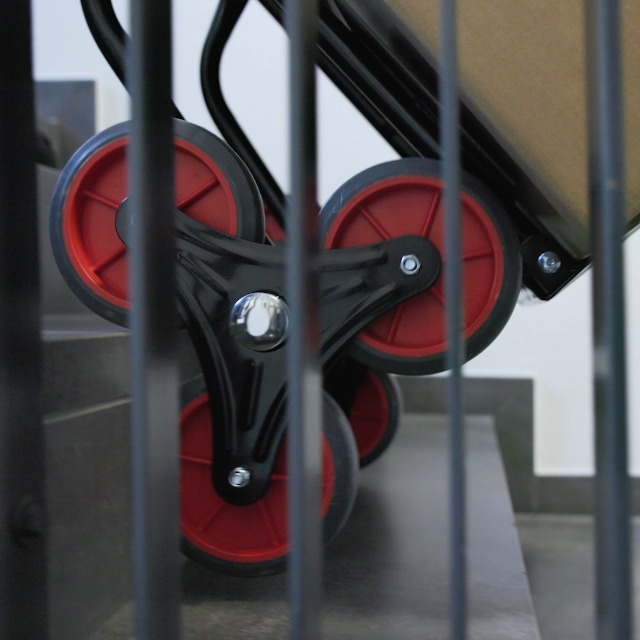 Produktbild von Pallit Treppensackkarre Klappbar Für 120kg DIABLO Transportkarre Aus Stahl 3 Raeder System Blau