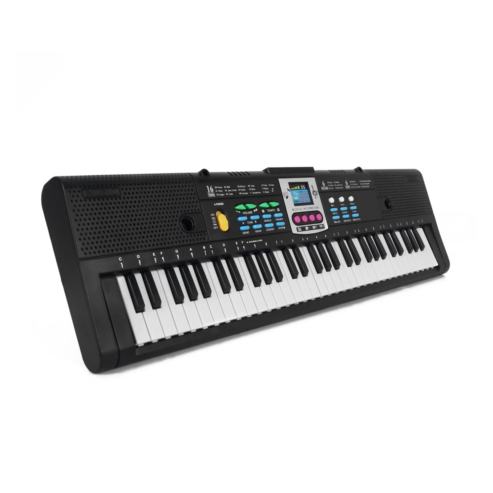 dorosłych klawiatura elektroniczna Wielofunkcyjna Klawiatura Elektroniczna Cyfrowy Mikrofon Do Pianina Elektrycznego 61 Klawiszy Elektroniczny Instrument Klawiszowy Dla Początkujących