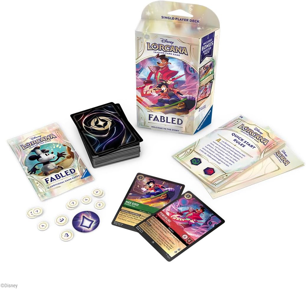 Ravensburger Disney Lorcana TCG: Fabled Single-Player Deck – Emerald & Ruby | Engaging Gameplay | Over 200 Original Disney Artworks | Ideal for Ages 8+