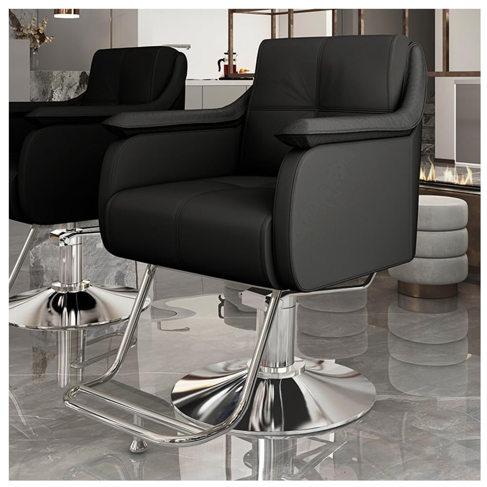 OZBMA Adjustable Hydraulic Salon Chair with 360° Swivel for Hair Stylists, Spa, and Tattoo Applications